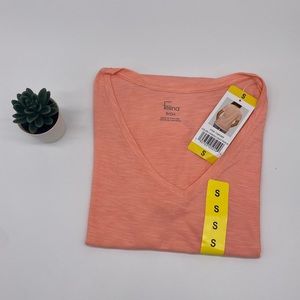 Felina V-Neck Shirt Candle Light Peach -NWT